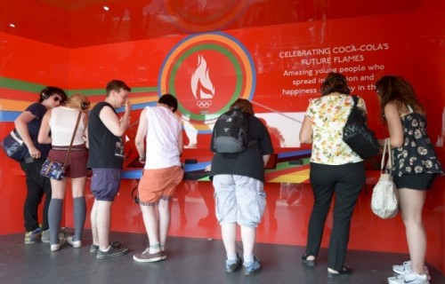 Coca Cola’s Olympic Torch Relay Exhibition Unit